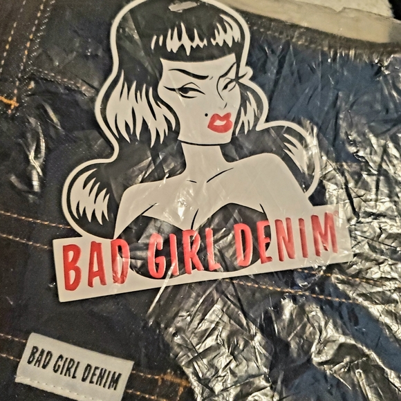 Vixen Micheline Pitt Bad Girl Denim jeans Petite 46/47 - "34 inseam NWT - Picture 4 of 7